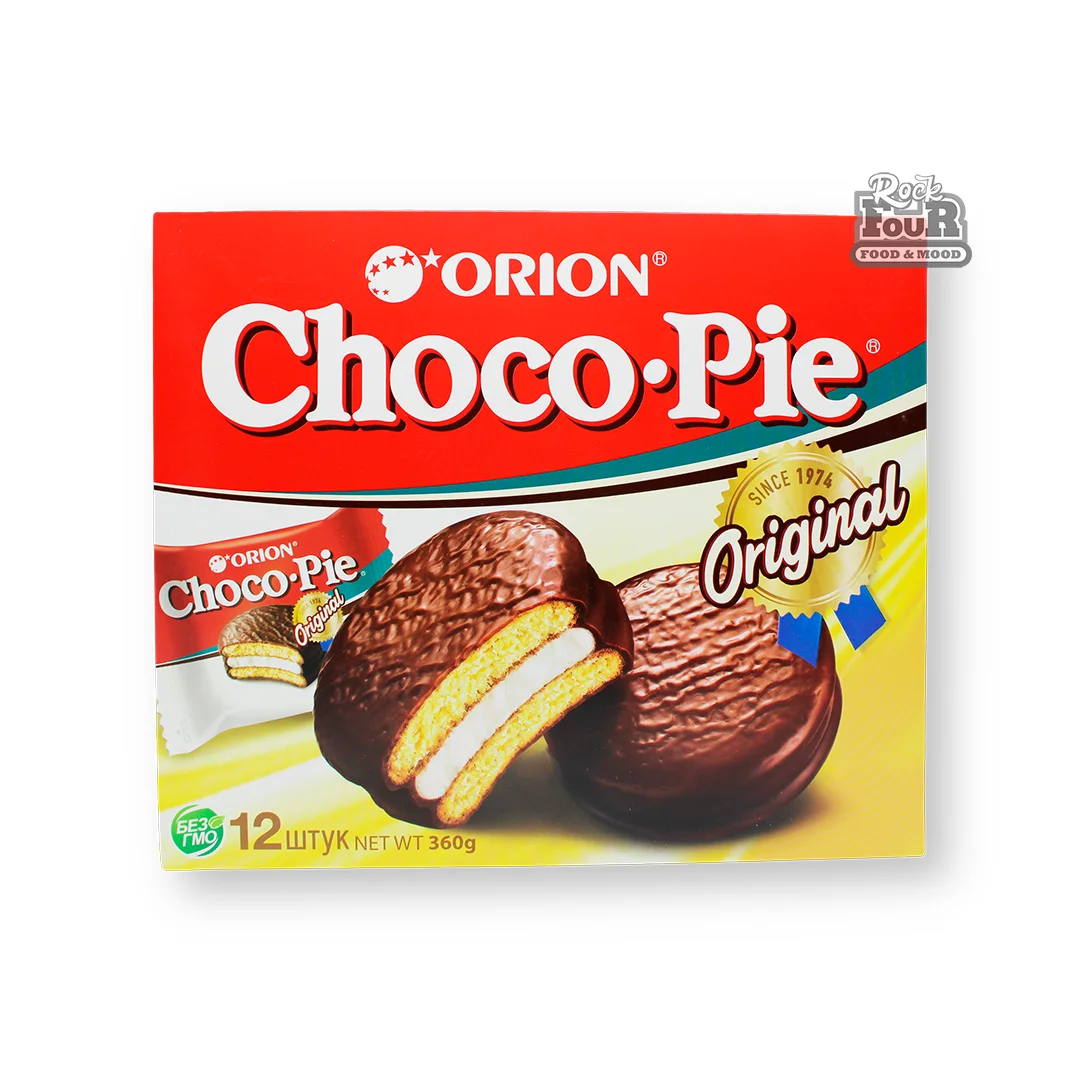 Confectionery "Orion Choco-Pie" in glaze 12pcs